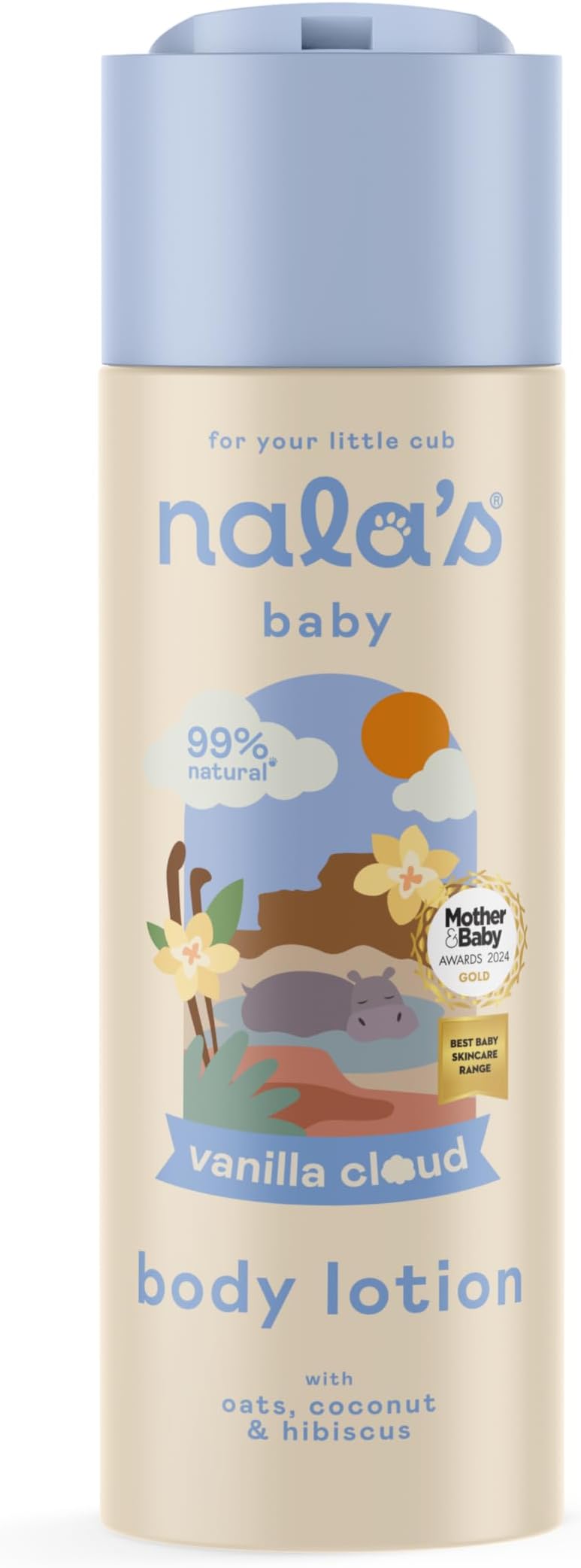 Nala's Baby Body Lotion Vanilla Cloud | Allergen-Free Sweet Vanilla Fragrance...