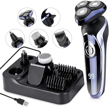 Replacement Shaver Head for Series FS-8600 Electric Shaver Electric Razor for Men, 4 in 1 Rotary Men Shaver Beard Trimmer, Electric Shaver