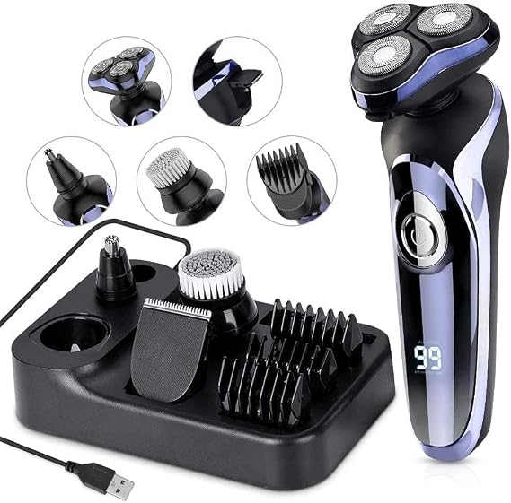 Replacement Shaver Head for Series FS-8600 Electric Shaver Electric Razor for Men, 4 in 1 Rotary Men Shaver Beard Trimmer, Electric Shaver