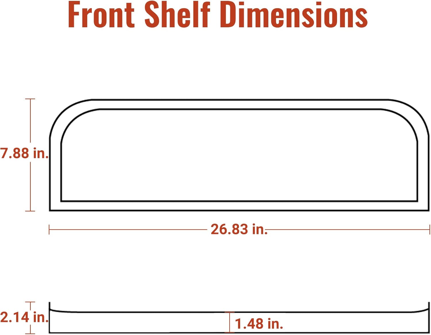 Z GRILLS Folding Front Shelf for 700 Series Pellet Grills, Steel Grill Accessory for Outdoor BBQ, Food Prep and Extra Storage