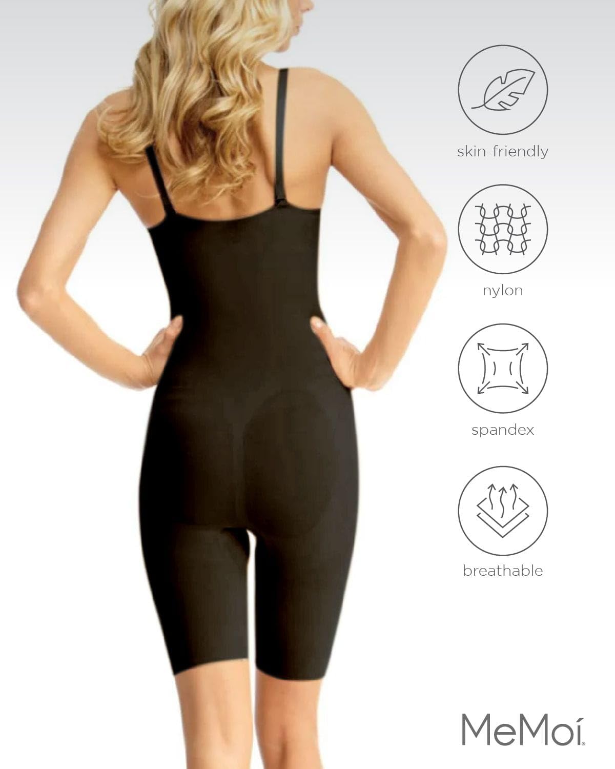 SlimMe Tummy Control Shapewear Bodysuit, Wireless Body Shaper for Women, Tummy Control Bodysuit - Sizes Small to X-Large - Image 5