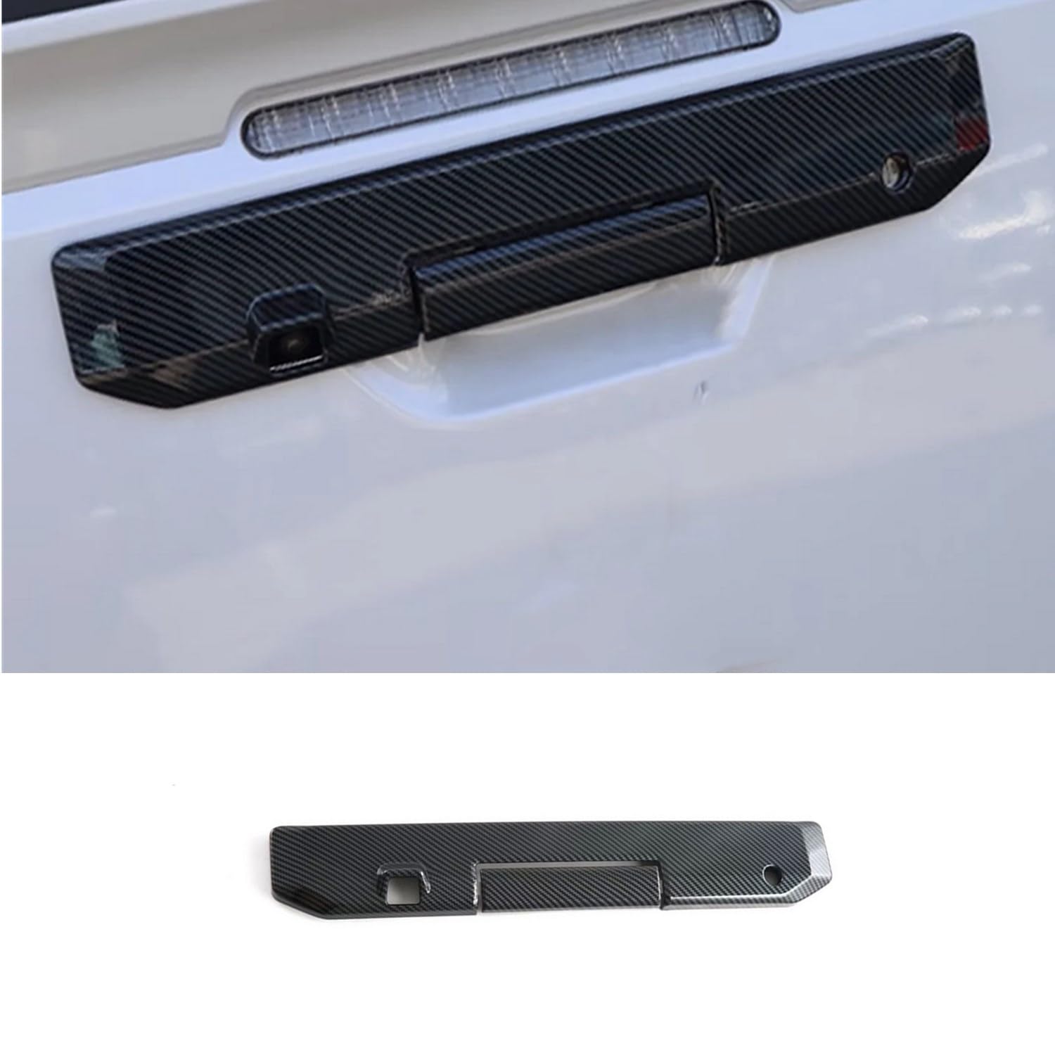 格安！送料込 三菱トライトンテールゲート上部プロテクター 艶あり黒