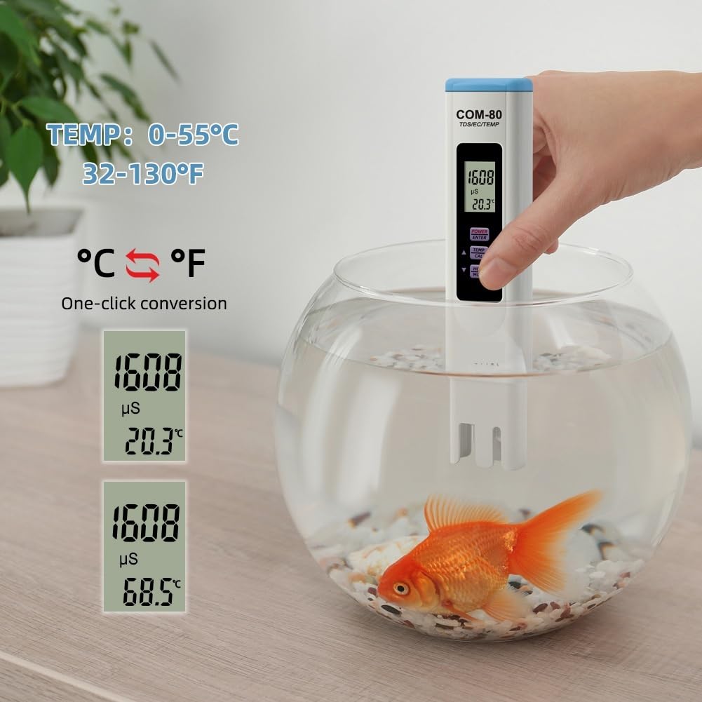 TDS EC TEMP Meter COM-80 Moniteur de solides dissous totaux