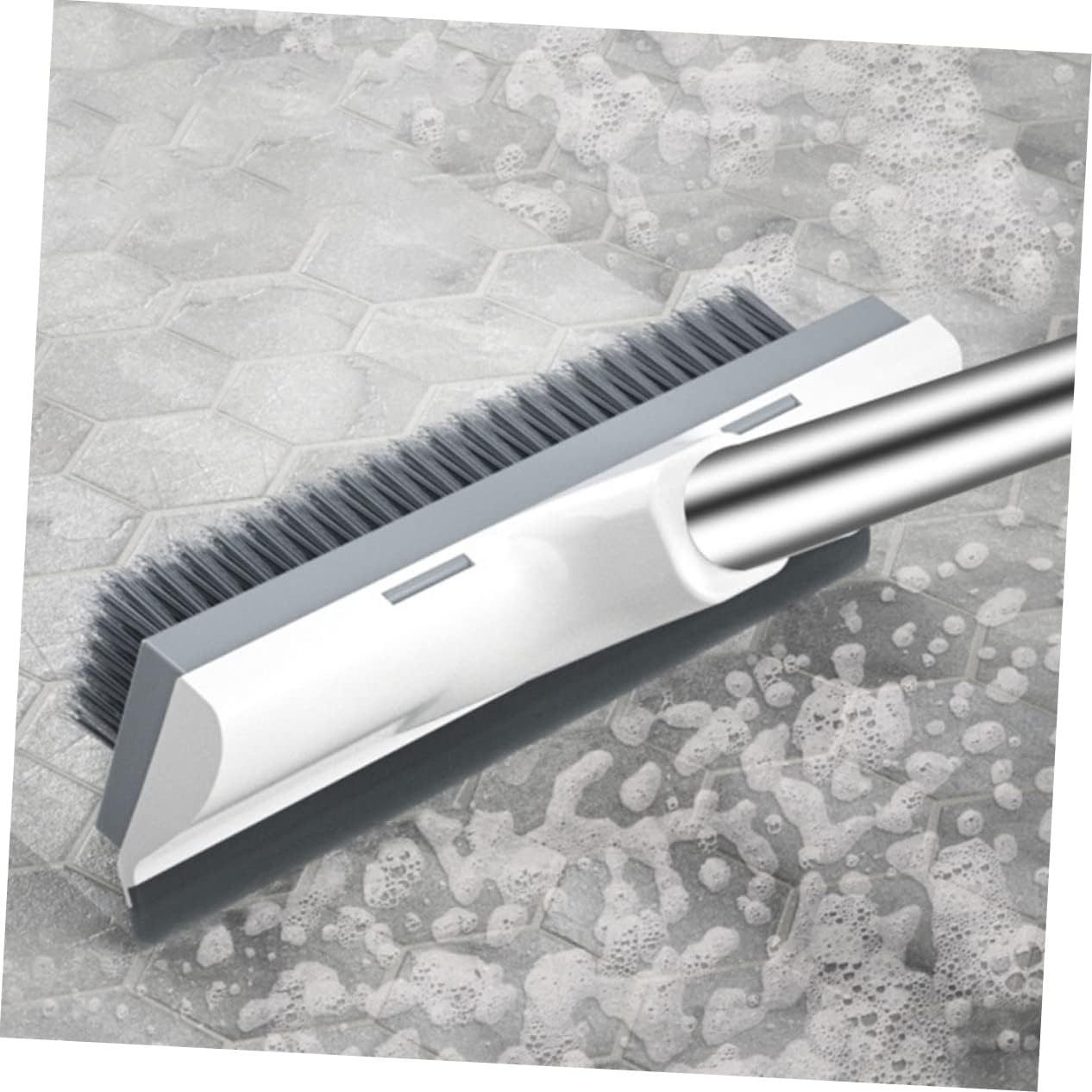 Long Handle Floor Scrub Brush Dual Use Cleaning Brush for Kitchen Bathroom