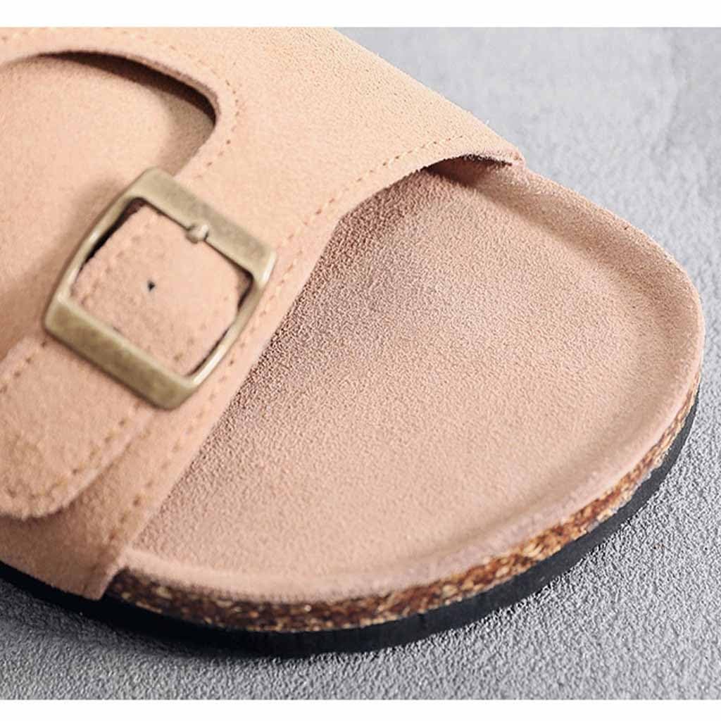 Zapatillas para Hombres Verano Al Aire Libre, Sandalias para Mujeres Y Hombres Zapatillas con Soporte para El Arco con Correa De Hebilla Ajustable Y Plantilla De Corcho (, 40 EU)