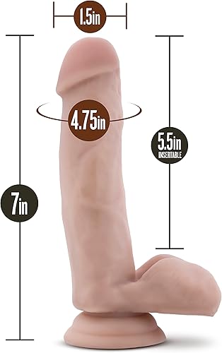 Miniatura 3 de Blush Coverboy - The Pool Boy - Consolador realista de 7 pulgadas - Base de ventosa para jugar manos libres - Juguete sexual para adultos para