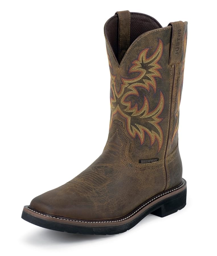 Amazon.com: Justin Original Work Men's Stampede, Rugged Tan