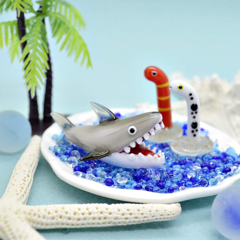 絵画 hca Cute Handmade Glassware CYK1866 Cannibal Shark : Amazon.sg: Home