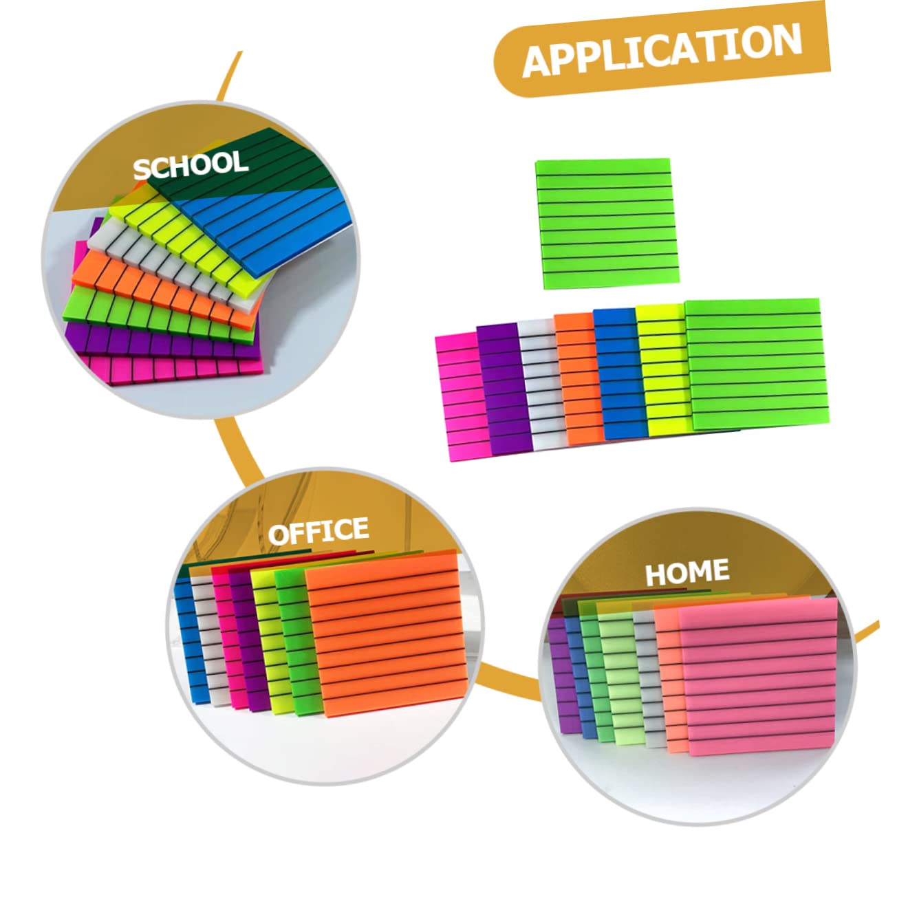 Lurrose 32piezas Transparentes De Memo Stickers Lined De Mixtos Utilidad Para Escuela y Para y Recordatorios