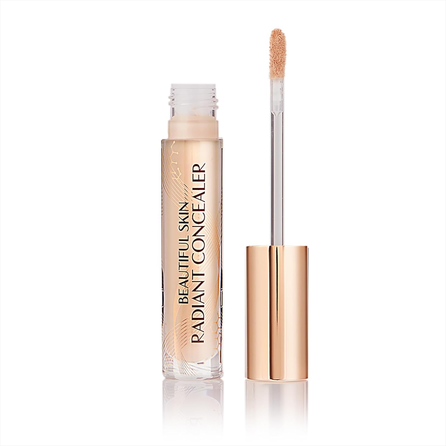 Charlotte Tilbury Beautiful Skin Concealer - Under Eye Concealer & Color Corrector for Dark Circles - Hydrating, Medium-Buildable Coverage with a Radiant, Natural-Looking Finish