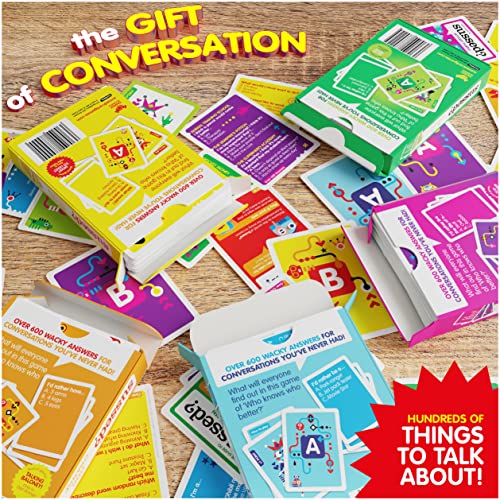 Sussed The Wacky Would You Rather Card Games | Fun Social Gifts For Family, Friends, Kids, Boys, Girls, Parents & More | Travel Size Card Game | All Ages 6+ | 2+ Players | Hello Yellow Deck #TOP5