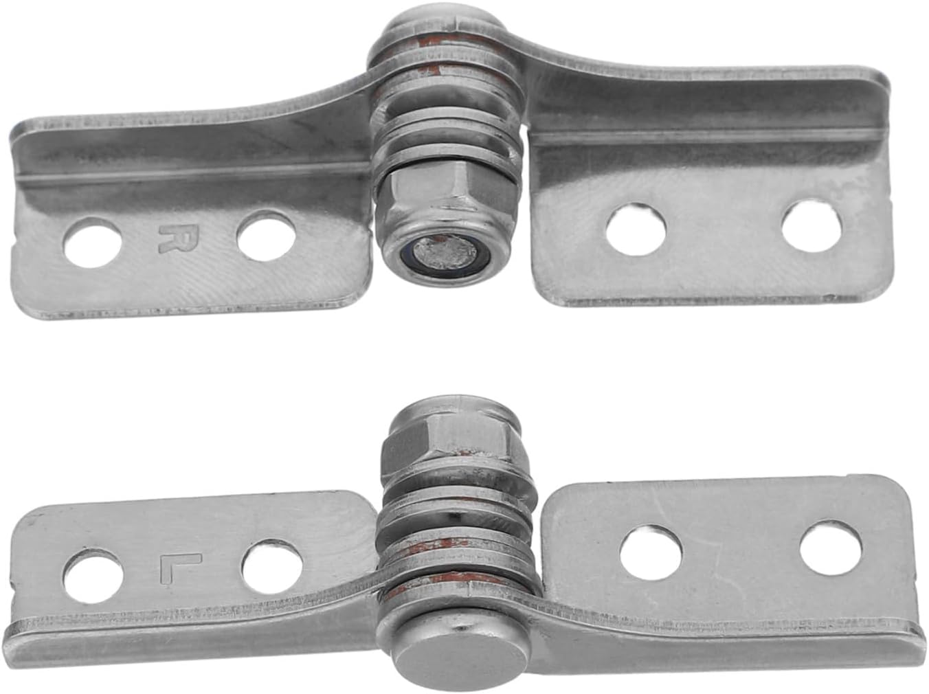 2pcs Stainless Steel Adjustable Torque Hinge with Soft Close Damper and Adjustable Damping Stop for Windows and Doors, Torque 0.8 N.m, Silver Metal Hardware