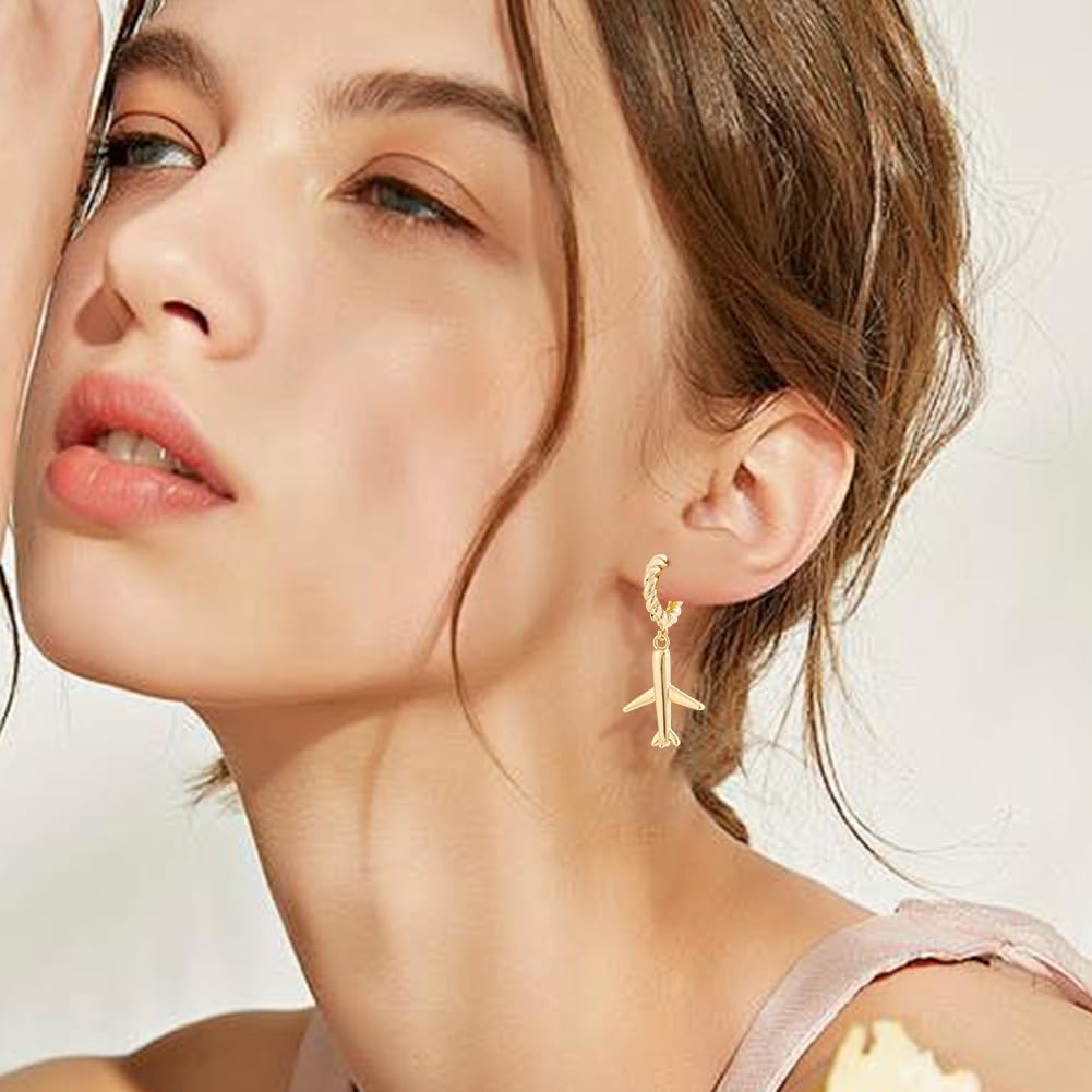 Beebeecraft 1 Box 16Pcs Huggie Hoop Earring Findings Real 18K Gold Plated Brass Twist Round French Lever Back Earrings Hoops Hooks with Loop for Jewelry Making DIY Craft Accessories
