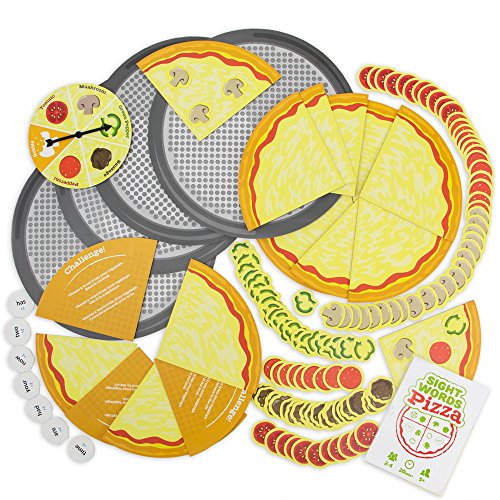 Pint-Size Scholars Sight Words Pizza Board Game | 120 Vocabulary Words For Reading & Spelling Readiness (Dolch & Fry) | Educational Learning Board Games For Kids | Teaching Tool For Parents & Teachers #TOP6
