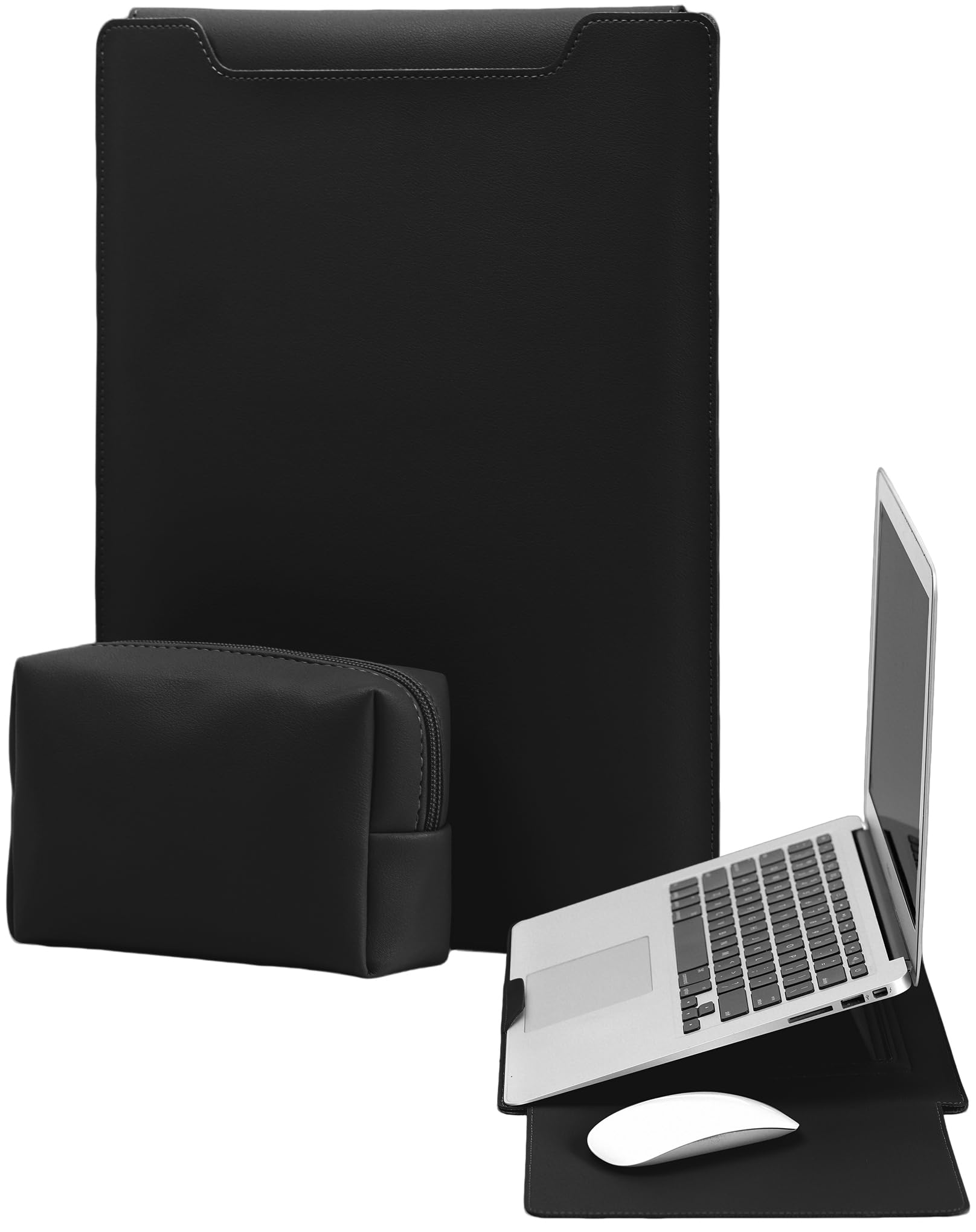 13-14 Pollici Laptop Custodia Porta Supporto per Macbook Neo 13 2026, MacBook Air 13 M5-M1 (2026-2018),MacBook Pro 13-14 M5-M1 Pro/Max (2026-2020), con Tasca Caricabatterie (Nero)