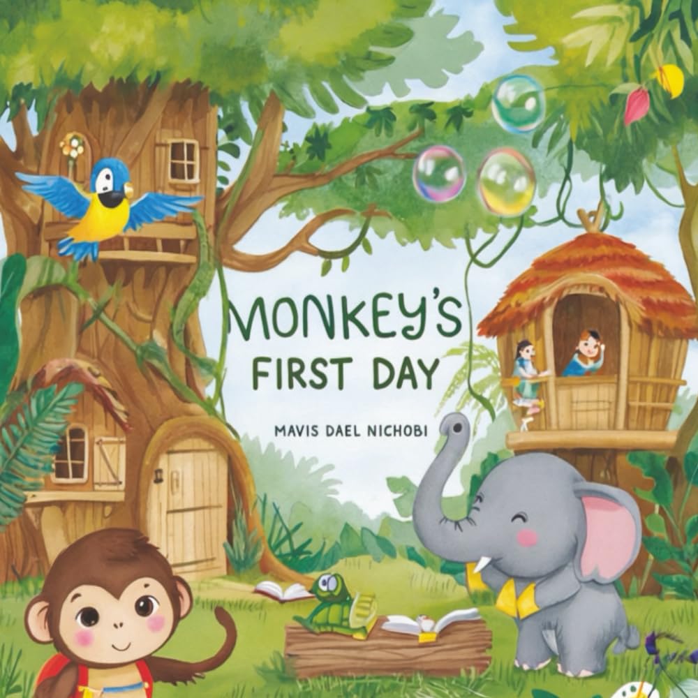 Monkey’s First Day: A Rhyming Jungle Story for Toddlers and Preschoolers About Starting School, Making Friends, and Trying New Things