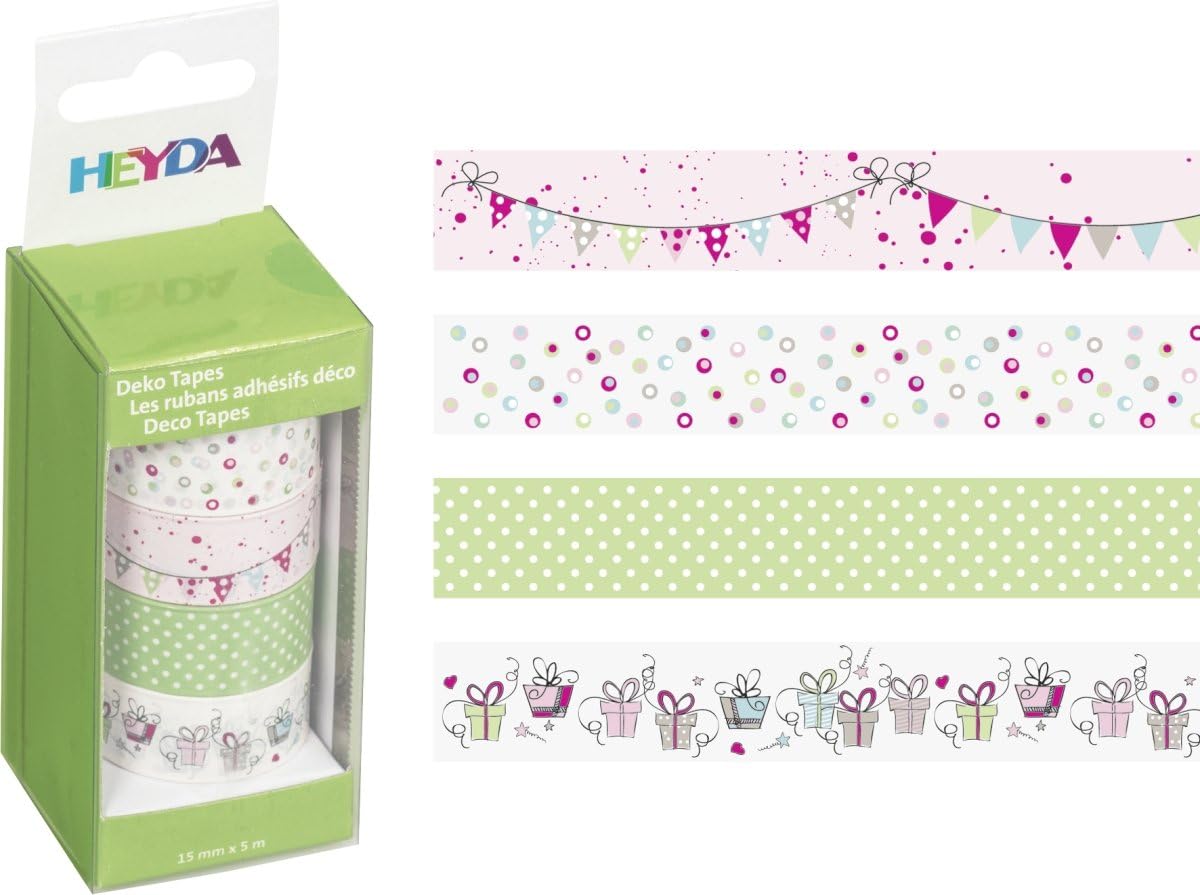 Baier & Schneider Adhesive Decorative Tapes 'Pastel Garland Measuring Tape – Removable (