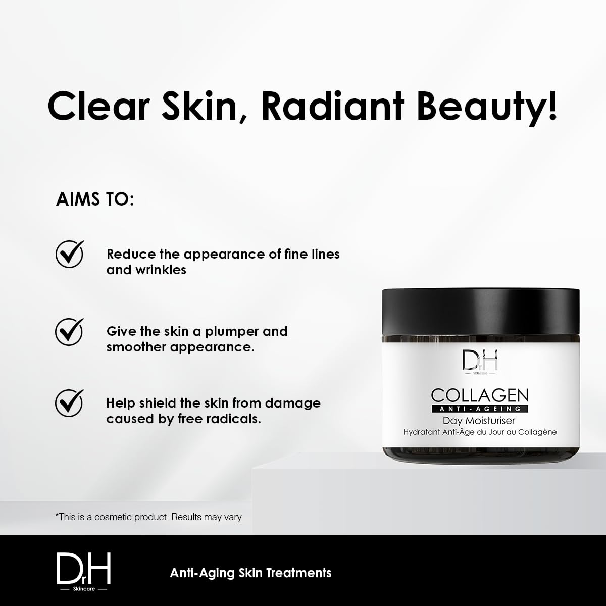 Dr H Collagen Anti-Ageing Day Moisturiser 60ml, 60 ml (Pack of 1) - Image 4