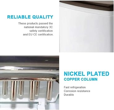 Portable ice maker desktop ice maker home small mini commercial milk tea shop round ice cube machine can be made in just a few minutes