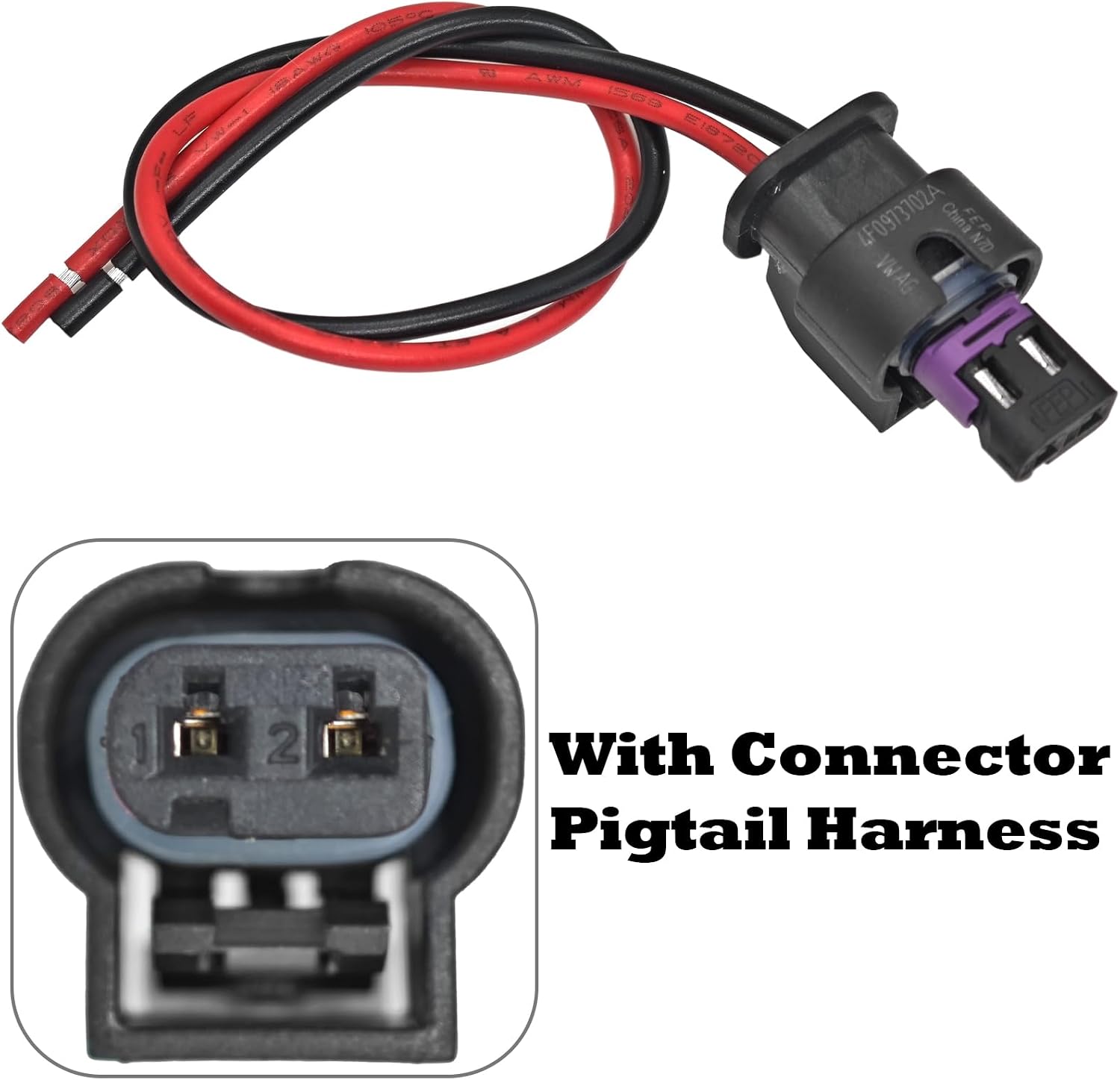 13583411 Ambient Air Temperature Sensor with Connector Pigtail Harness Compatible with Buick Chevy Cadillac GMC