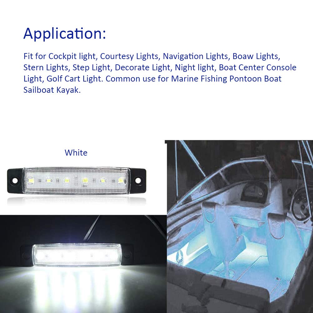 Luci Navigazione LED Per Barche - 4 Pezzi, Rosse/Verdi, IP66, 12V, Per Kayak E Piccole Imbarcazioni - Foto 11