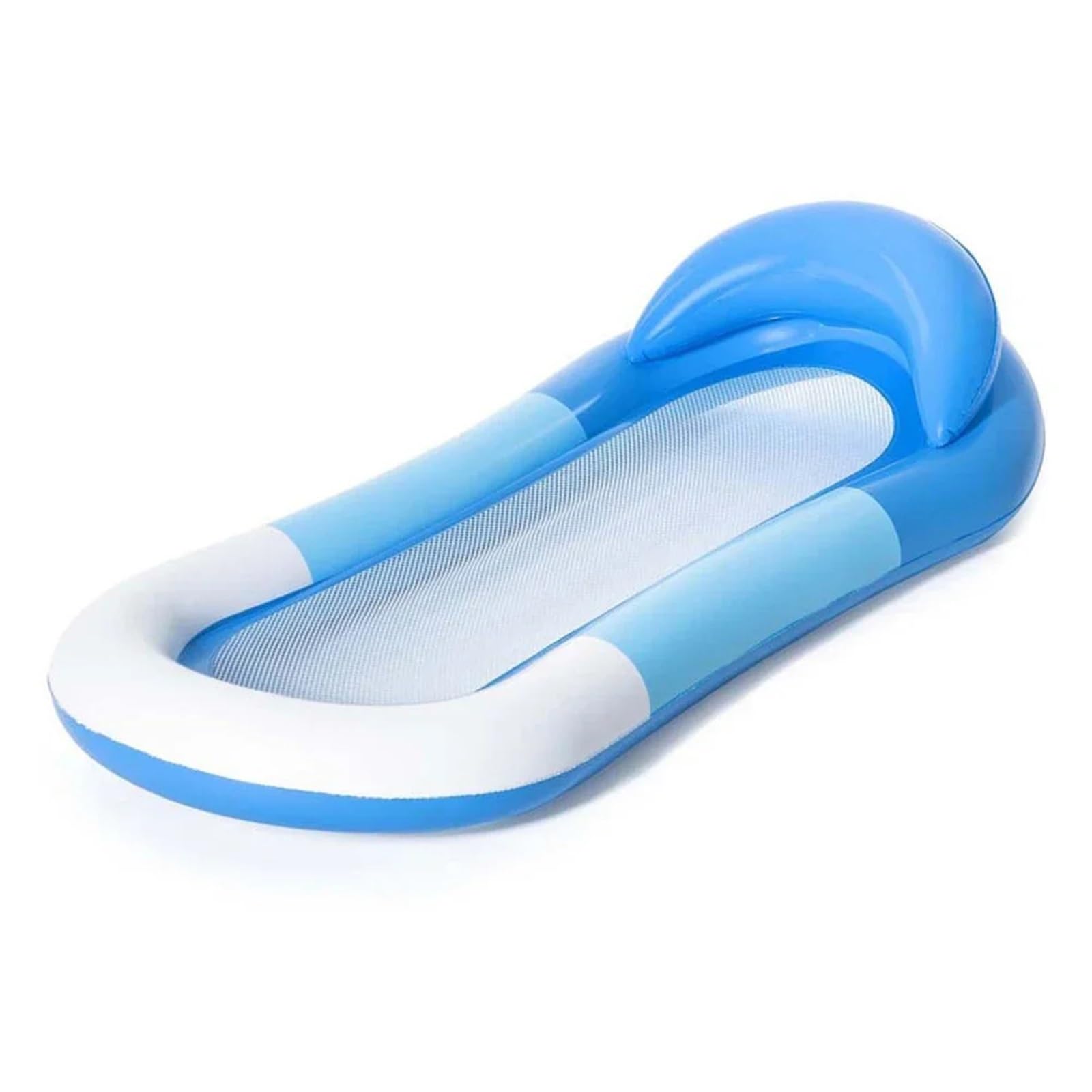 Hamac gonflable flottant pour piscine, plage, coussin de couchage en maille