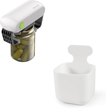 Effortless Electric Jar Opener Easy Opens Twist-Lid + INSTACAN Magnetic Storage Box for Can Jar Opener