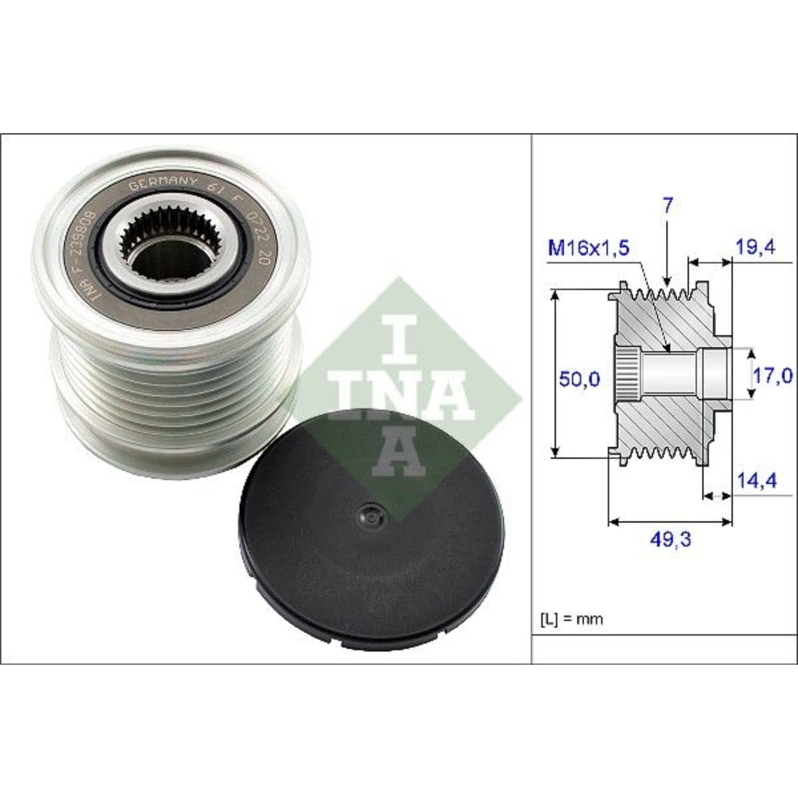 INA Jeu de courroies trapézoïdales à nervures 529 0050 20 2035mm Compatible avec MERCEDES-BENZ Classe C Berline W204 Classe E Berline W211 Classe C Berline W203 Classe C Break S204
