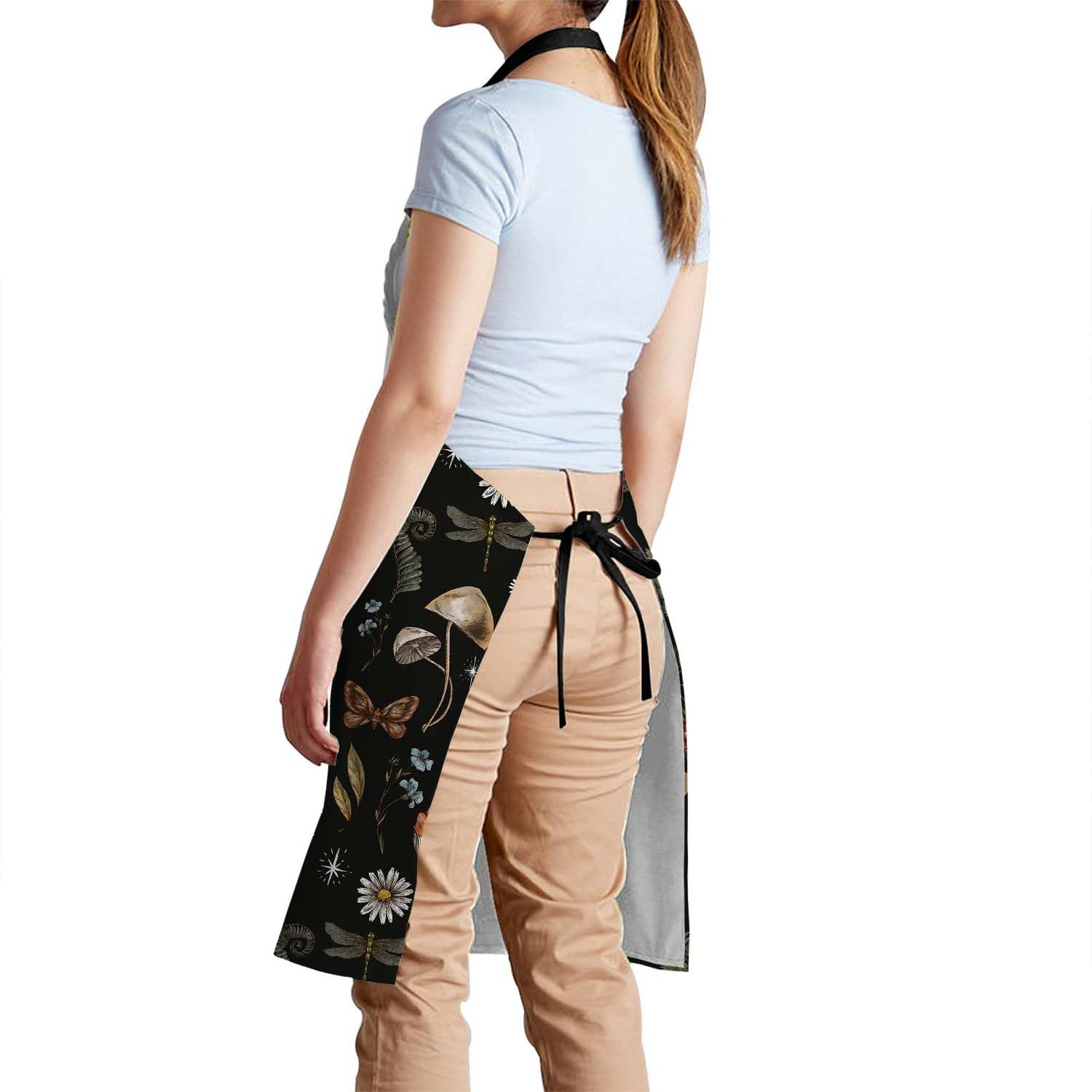 Smooffly Vintage Woodland Nature Apron Adjustable Apron Cooking Kitchen Chef Women Men Aprons for Home Kitchen Restaurant - Image 3