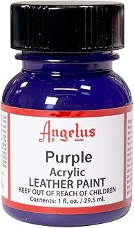 Angelus Acrylic Leather Paint Purple 1oz