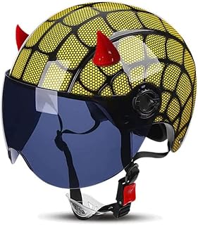 Capacete de motociclismo retro para crianças 4-12 anos Meninos Meninas Capacete de motociclismo aberto DOT aprovado Vintage Scooter Moped ATV Street Jet Cruiser Capacete