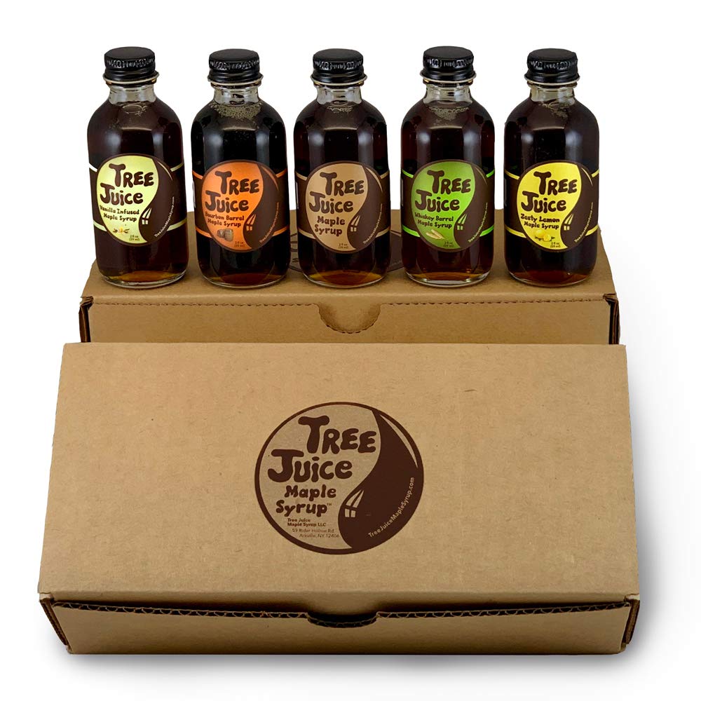 Tree Juice Chocolate Maple Syrup | 100% Pure Grade A Maple Syrup | All Natural, Non GMO, Vegan, Gluten Free, Vegetarian, Paleo | 12 Ounce Bottle