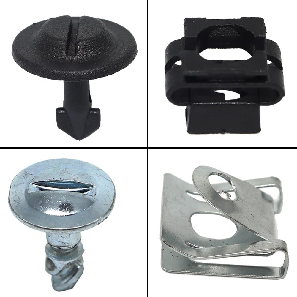 VekAuto 20 Clips De Fixation De Panneau De Porte pour Audi Tt Quattro 2008-2015, En Nylon Durable Noir Et Blanc, Outil Polyvalent Pour Enlever Les Garnitures De Carrosserie De Voiture