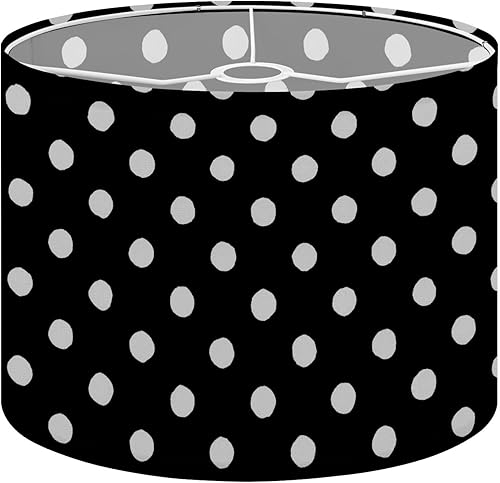 Miniatura 13 de Drum Lamp Shade 70 s Retro Seamless 60s 70s Aesthetic Style Lampshade for Floor Lamps Table Lamps Pendant Light 11"x8.9" Replacement Linen Large