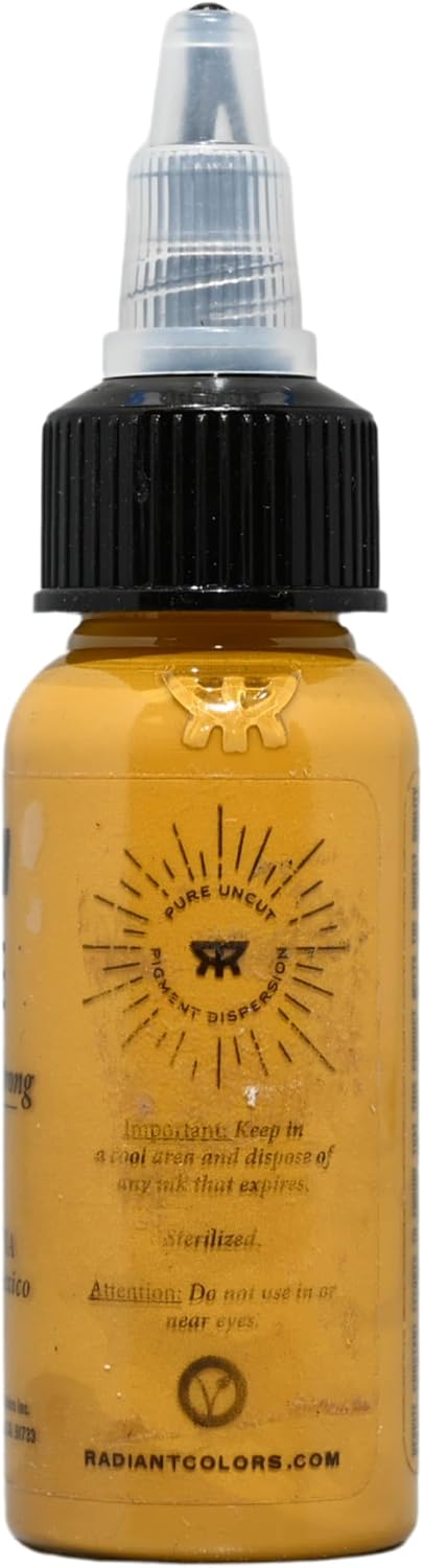 Radiant Colors Tattoo Ink 1oz Bottle (Yellow Ochre)
