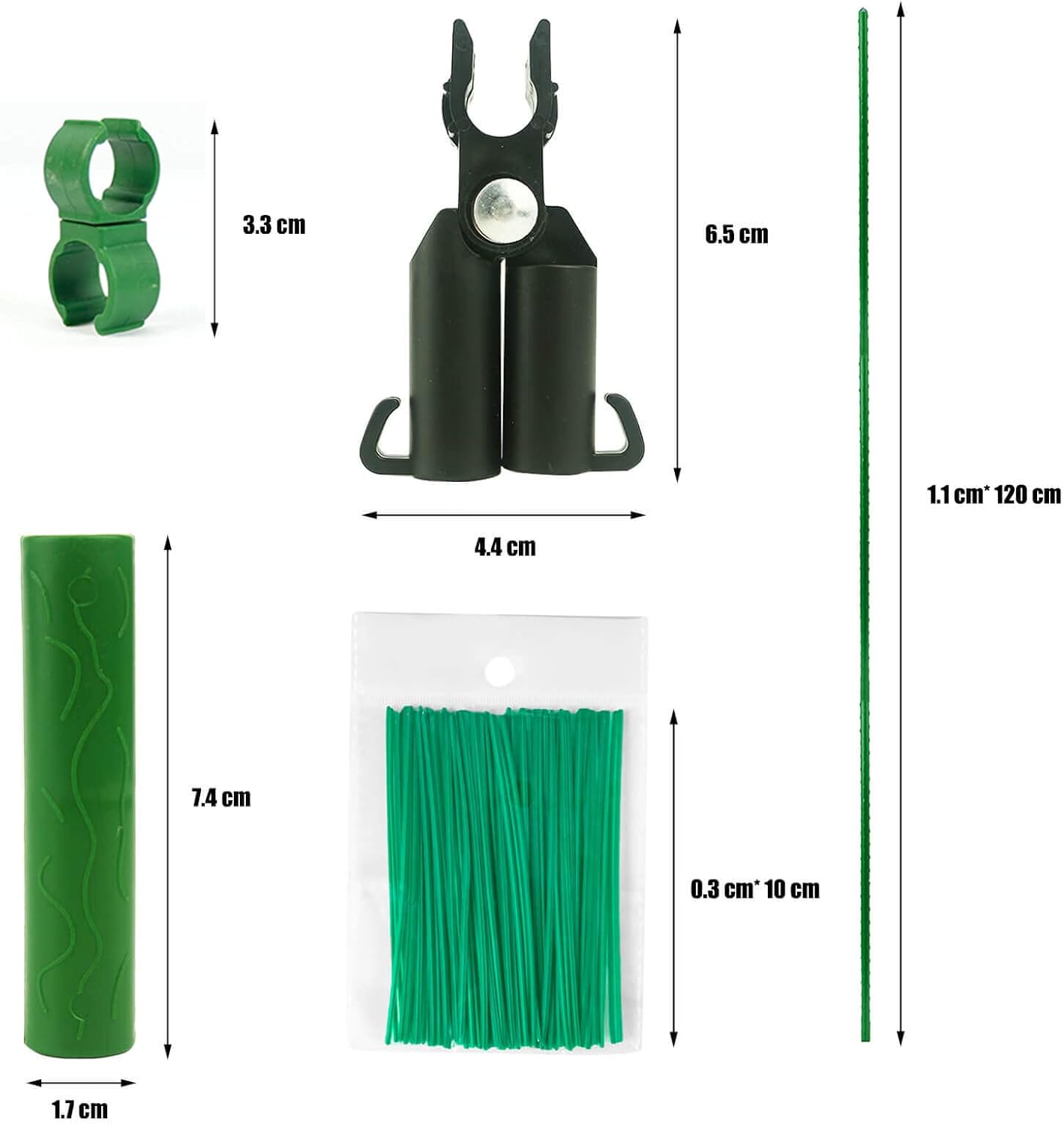 Orgrimmar 26 PCS 48" Garden Stakes 4ft Plastic Coated Climbing Plant Support Stakes Climbing Frame for Tomato Cucumber Eggplant Vine Vegetable (48 Inch)