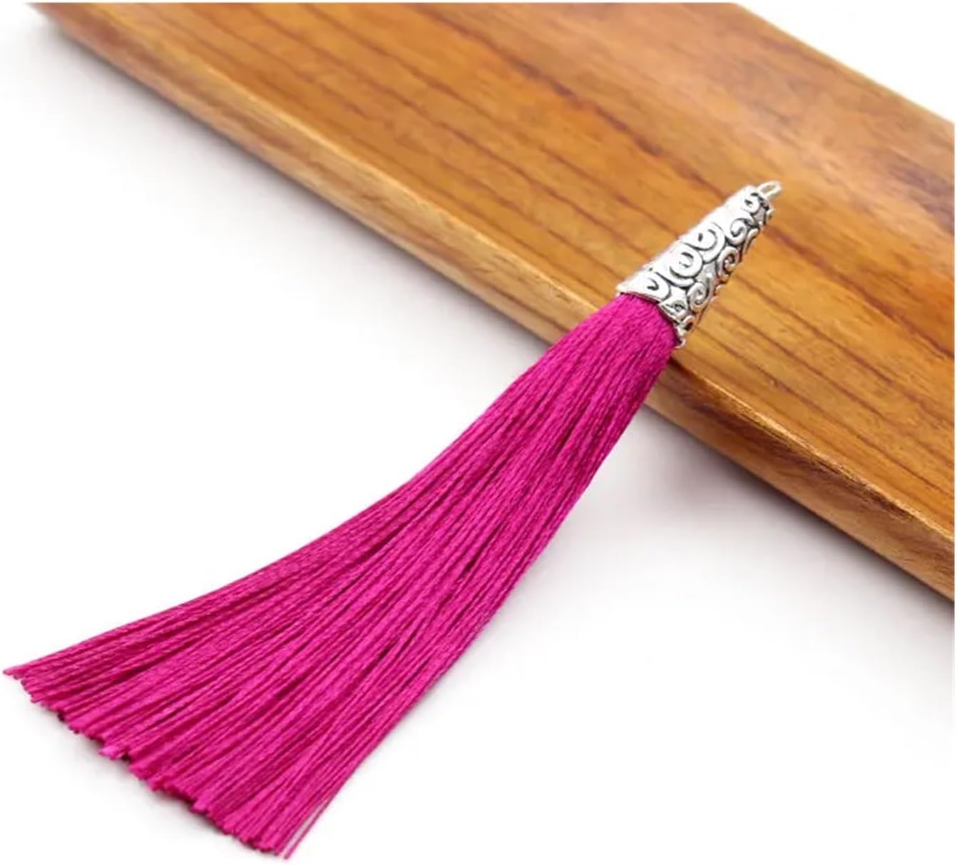 Tassels 5-15Pcs/Pack 90mm Tassel Metal Hat Accessories DIY Bookmark Pendant Home Apparel Gifts Handmade Decoration Crafts Small Hanging for Bookmarks(Color:Water Pink,Size:90mm 15PCS-LOT)