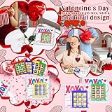 Denylo pro 24 Sets Valentine’s Day Tic Tac Toe Game with Tic Tac Toe Keychain XOXO Cards Bags for Anniversary Wedding Engagement Valentine’s Day Party Decorations - Image 6