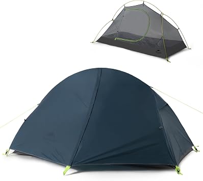 Naturehike Ultralight Tent, 1 Person Dome Tent, Waterproof for Backpacking, Trekking with 3 Seasons, Easy Setup for Hiking, Portable, Anti UV Double Layer Camping Tent