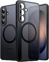 JETech Magnetic Cover for Samsung Galaxy S26, MagSafe Compatible, Full Protection of Camera Lenses, Shockproof Case with Translucent Matte Back (Black)
