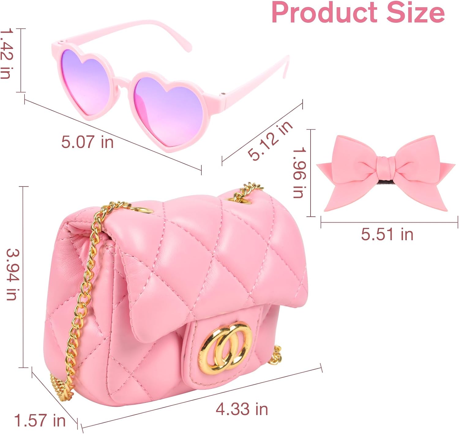 Qzunique Crossbody Purse Mini Handbag Jewelry