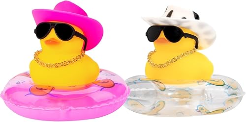 Miniatura 16 de wonuu Pato de goma para automóvil, 2 unidades, decoración de tablero de instrumentos de automóvil, accesorios de decoración de tablero de automóvil