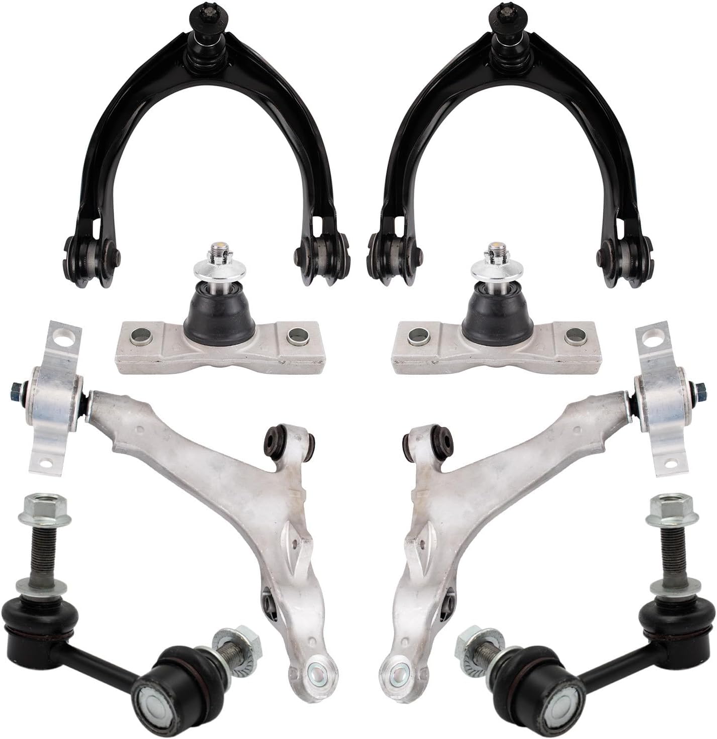 TRQ Front Suspension Kit Ball Joint Control Arm Control Arm with Ball Joint Sway Bar Stabilizer Link Compatible with 2006 Lexus GS300 2007-2011 GS350 2006-2015 IS250 2016-2022 IS300 2011-2021 IS350