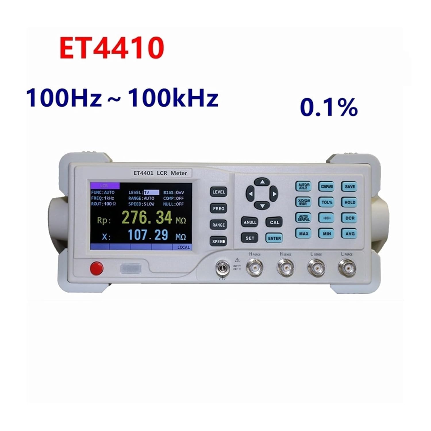 Capacitance Meter, ET4410 Desktop LCR Meter Digital Electric Brid Capacitance Resistance Inductance Measure Instrument