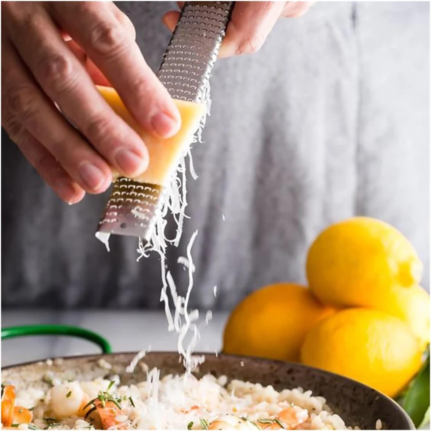 Lemon Zester Cheese Grater Parmesan, Lime, Ginger, Garlic, Chocolate, Vegetables Fruits Kitchen Tools(Yellow)
