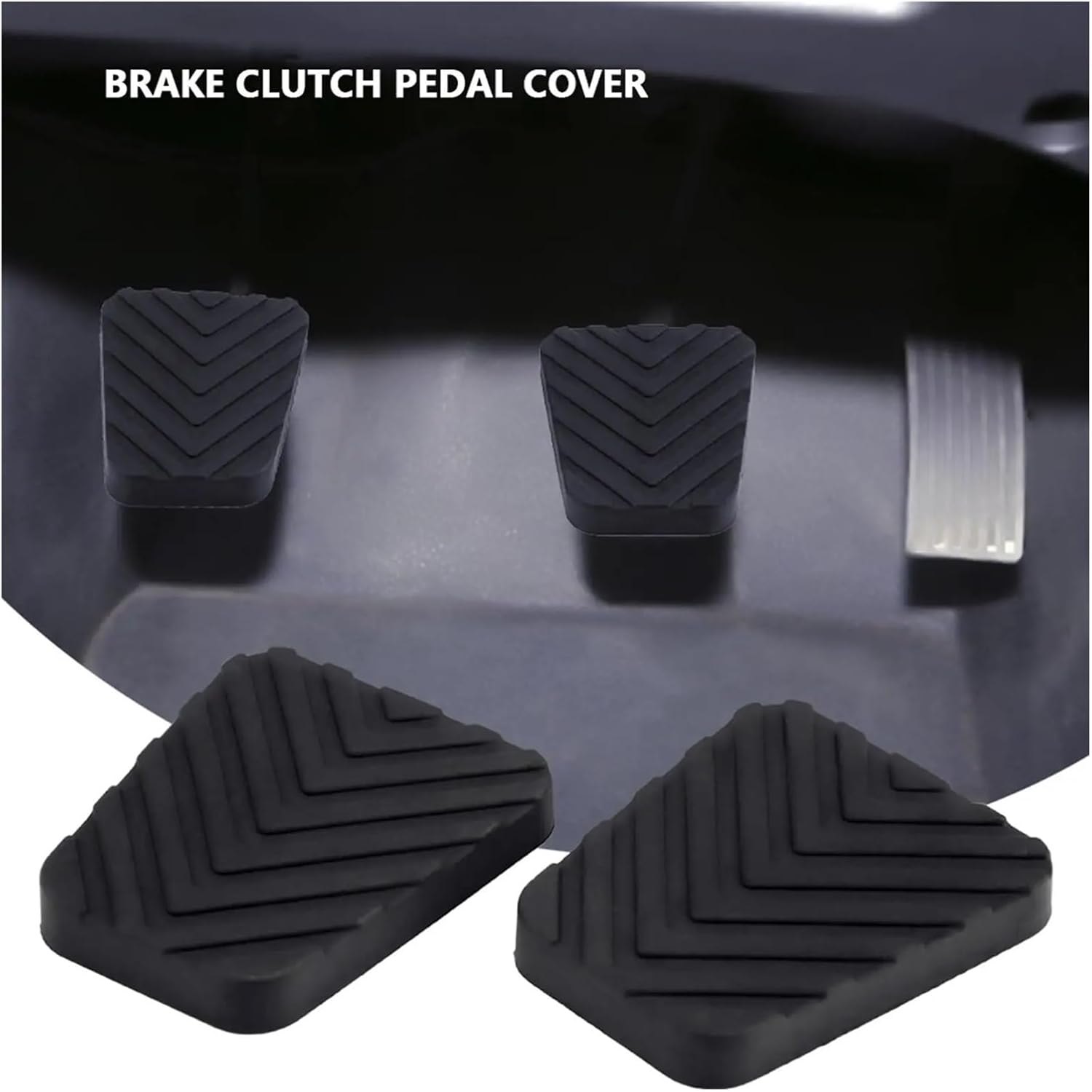 1 Pair Of Auto Brake Clutch Pedal Rubber Pad Compatible With Accent Tucson Tiburon 3282536000