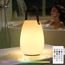 FUYO Shower Lamp with Speaker 16 Colors with Remote | Shower Lights Waterproof, Bluetooth Speakers with Lights HD Stereo Sound for Indoor Outdoor Bathroom Party Pool Patio