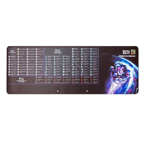 Cuberspeed MoYu CFOP Competition Mat Large size 12" x 34" rectangular cubing mat for Speed Cube competitions and Practice