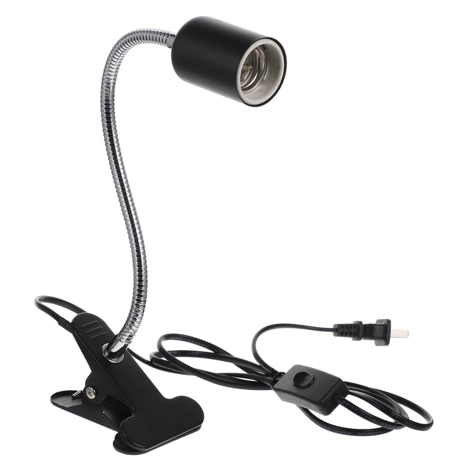 Tofficu 1pc Adjustable Led Clamp Lamp Versatile Bedside Night Light Clip Warm Glow for Reading Working American Design