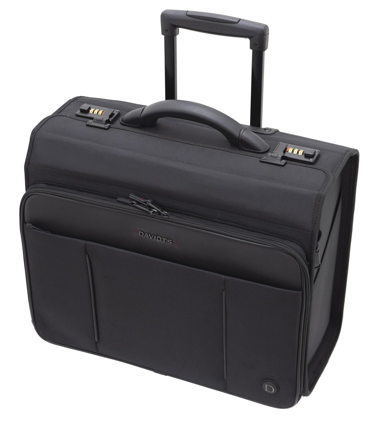 Pilotenkoffer Aktenkoffer Unisex Lehrerkoffer Trolley 47 cm Schwarz